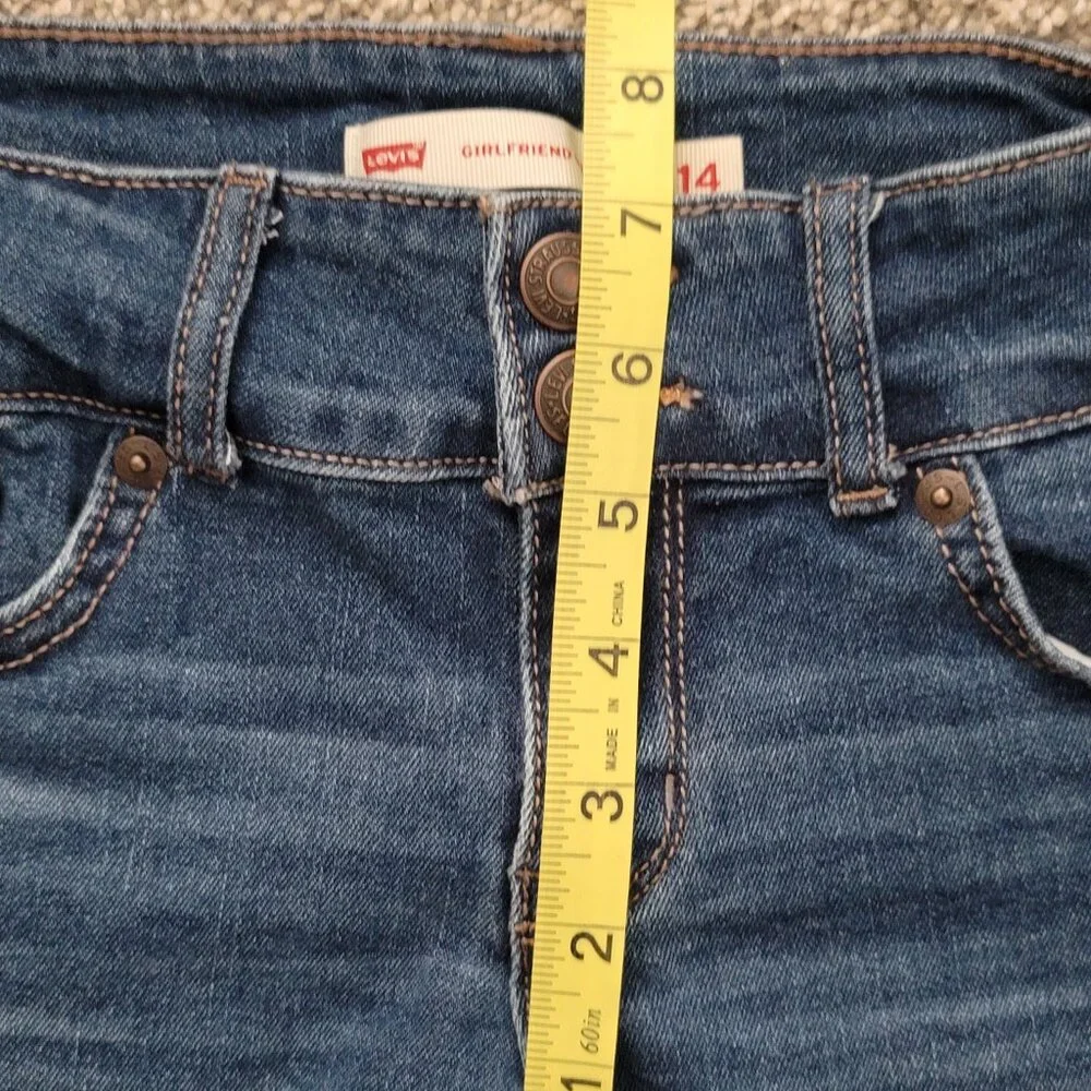 Levi's Girls Blue Jean Shorts  Size 14  - Adjustable waist